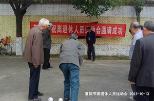 举办2013年重阳节老年运动会